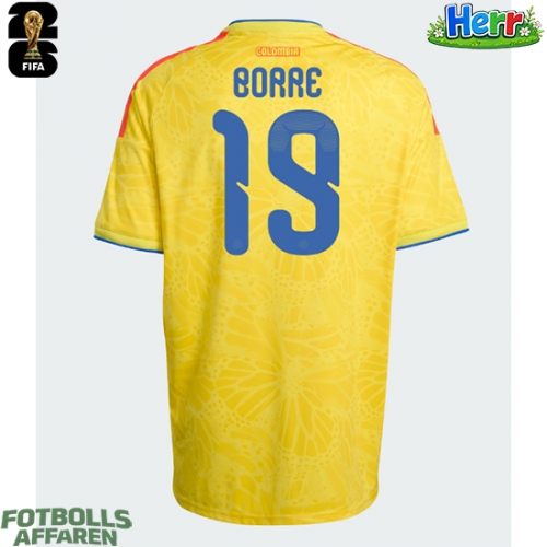 Colombia Rafael Santos Borre #19 Hemmatröja VM 2026 Kortärmad